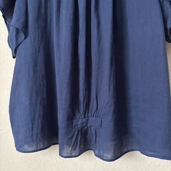 Trovata Birds of Paradis Boho Carla Highneck Blouse Shirt Top - Picture 8 of 9